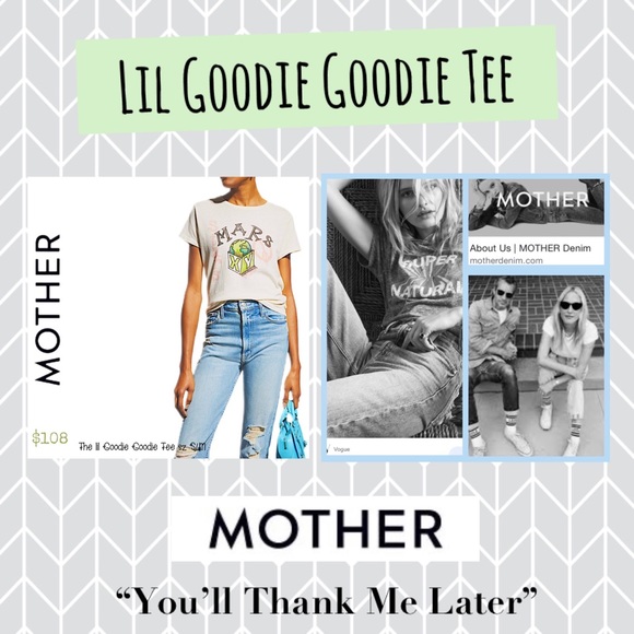 NWT MOTHER “Lol Goodie Goodie Tee”  BE THAT COOL ✔️🪐 - Picture 5 of 12